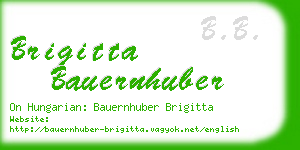 brigitta bauernhuber business card